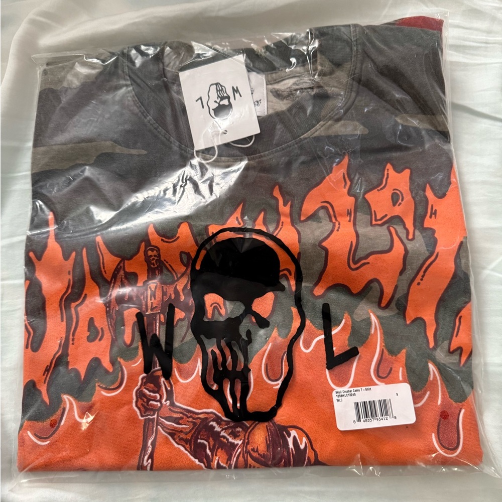 Warren Lotas Camo Skull Crusher Graphic T-Shirt - Picture 2 of 4